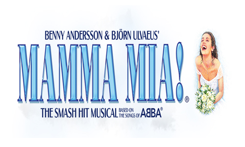 Banner for Mamma Mia musical