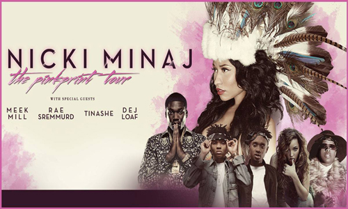 Banner for Nicki Minaj concert